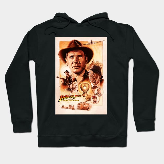 The last crusade poster - newspaper style Hoodie by Buff Geeks Art